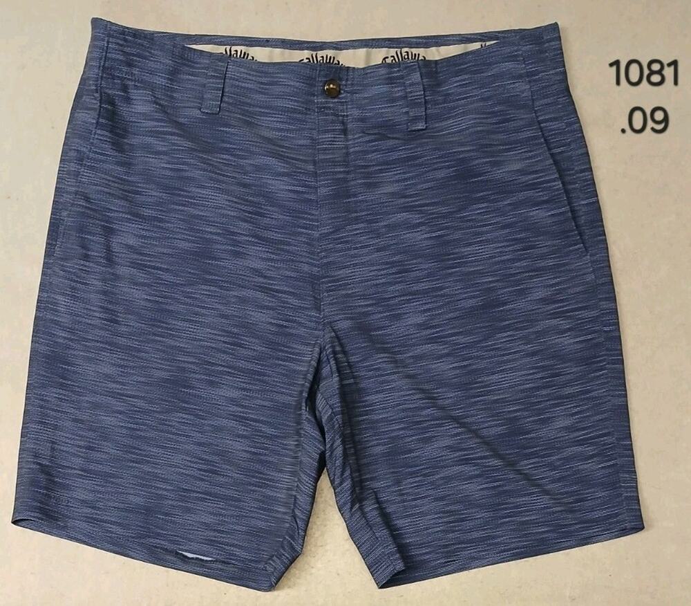 Callaway (36) Blue Stretch Dri-Fit Chino Golf Shorts